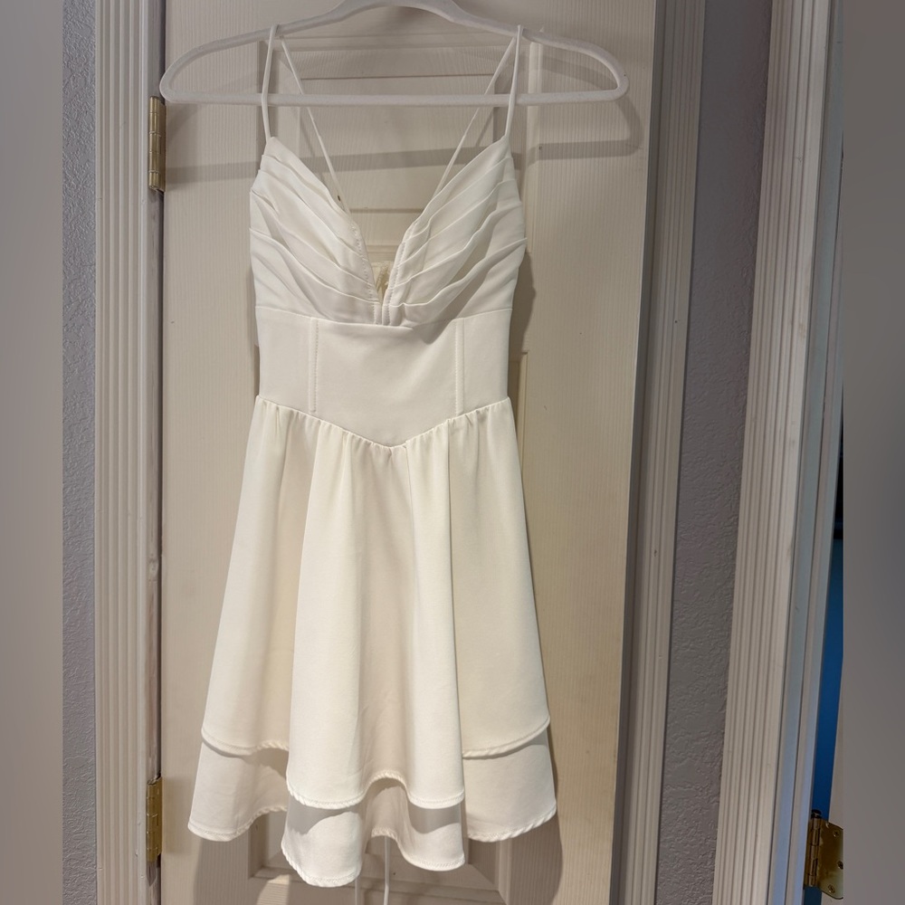 Hello Molly White Mini Dress
